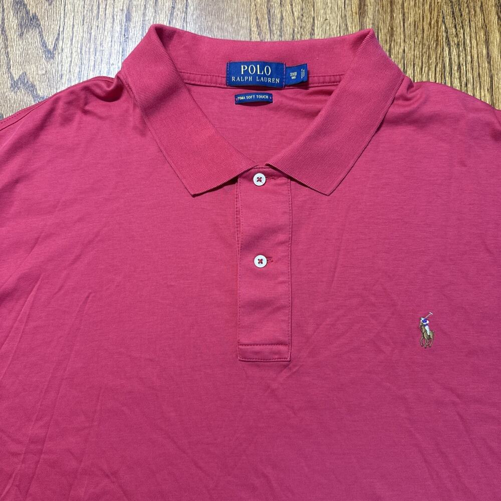 Polo Ralph Lauren Pima Soft Touch Polo Shirt Men's Size 3XB Naked Pony C21